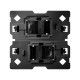 CONECTOR DOBLE RJ45 CATEGORIA 6 UTP CON ADAPTADOR SIMON 100 10002544-039