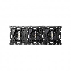 KIT TRASERO 3 ELEMENTOS 3 BASES DE ENCHUFES SCHUKO SIMON 100 10010302-039