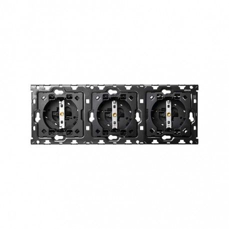 KIT TRASERO 3 ELEMENTOS 3 BASES DE ENCHUFES SCHUKO SIMON 100 10010302-039