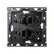 KIT TRASERO 1 ELEMENTO 2 CONECTORES RJ45 SIMON 100 10010111-039