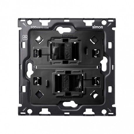 KIT TRASERO 1 ELEMENTO 2 CONECTORES RJ45 SIMON 100 10010111-039