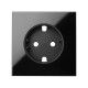 TAPA NEGRA PARA BASE SCHUKO SIMON 100 10000041-138