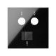 TAPA NEGRA PARA TOMAS R-TV/SAT Y RJ45 SIMON 100 10000072-138