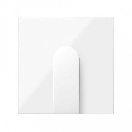 TAPA BLANCA PARA SALIDA DE CABLES ANCHA SIMON 100 1002051-130