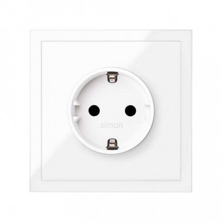 KIT FRONTAL BLANCO 1 ELEMENTO 1 BASE SCHUKO SIMON 100 10020105-130