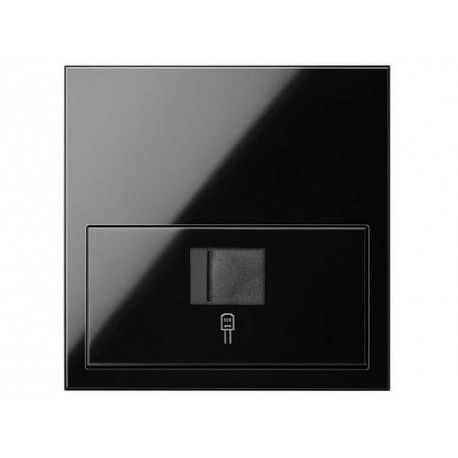 KIT FRONTAL NEGRO 1 ELEMENTO 1 CONECTOR RJ45 SIMON 100 10020106-138