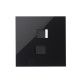 KIT FRONTAL NEGRO 1 ELEMENTO 2 CONECTORES RJ45 SIMON 100 10020111-138