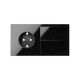 KIT FRONTAL NEGRO 2 ELEMENTOS 1 BASE DE ENCHUFE SCHUKO + 2 TECLAS SIMON 100 10020204-138