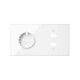 KIT FRONTAL BLANCO 2 ELEMENTOS 1 BASE DE ENCHUFE SCHUKO + TOMA DOBLE USB SIMON 100 10020205-130