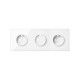 KIT FRONTAL BLANCO 3 ELEMENTOS 3 BASES ENCHUFE SCHUKO SIMON 100 10020302-130