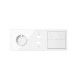 KIT FRONTAL BLANCO 3 ELEMENTOS 1 BASE ENCHUFE SCHUKO + 2 USB + 1 TECLA PERSIANA + 1 TECLA USB SIMON 100 10020306-130