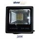 PROYECTOR LED 20W PLANO 4000K DE ALEACION DE ALUMINIO ALVERLAMP LPRO2041_C
