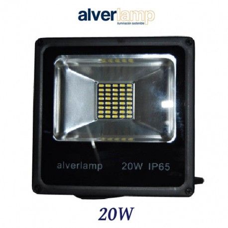 PROYECTOR LED 20W PLANO 4000K DE ALEACION DE ALUMINIO ALVERLAMP LPRO2041_C