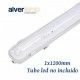 PANTALLA ESTANCA PARA TUBOS LED 1X1200MM IP65 ALVERLAMP LPE11200