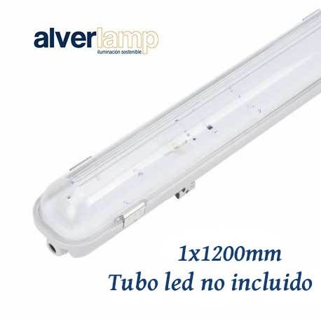 PANTALLA ESTANCA PARA TUBOS LED 1X1200MM IP65 ALVERLAMP LPE11200