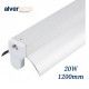 REGLETA LED CON REFLECTOR 20W 1 TUBO 6000K 1200MM ALVERLAMP LRT51X20