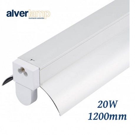 REGLETA LED CON REFLECTOR 20W 1 TUBO 6000K 1200MM ALVERLAMP LRT51X20