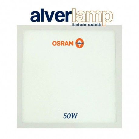 PANTALLA LED 50W SUPERFICIE BLANCA CHIP OSRAM 550X550 4000-6000K ALVERLAMP PL50PL60SC