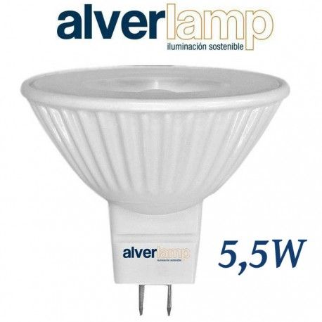 BOMBILLA DICROICA LED 12V SMD 5,5W MR-16 ALVERLAMP LM6400