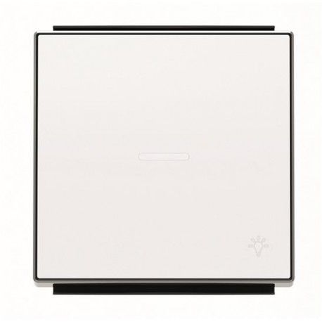 TECLA BLANCA CON  VISOR Y SIMBOLO LUZ NIESSEN SKY 8504.4 BL