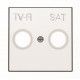 TAPA BLANCA PARA TOMA TV/R-SAT NIESSEN SKY 8550.1 BL