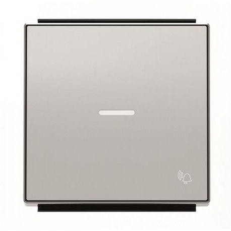 TECLA PLATA CON VISOR Y SIMBOLO TIMBRE NIESSEN SKY 8504.3 PL
