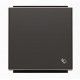 TECLA NEGRO SOLF CON SIMBOLO TIMBRE NIESSEN SKY 8504 NS