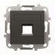 TAPA NEGRO SOLF CON PERSIANA 1 SOPORTE RJ NIESSEN SKY 8518.1 NS