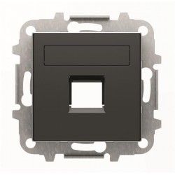 TAPA NEGRO SOLF CON PERSIANA 1 SOPORTE RJ NIESSEN SKY 8518.1 NS