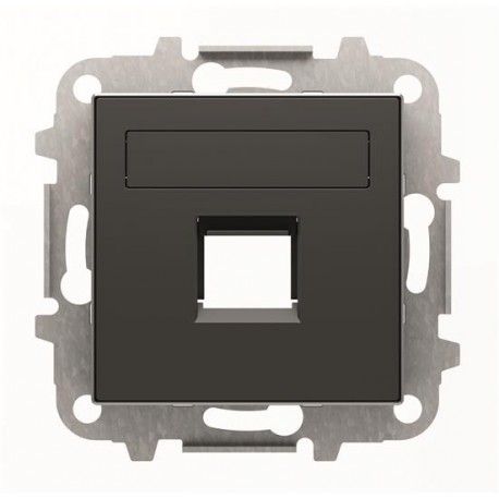 TAPA NEGRO SOLF CON PERSIANA 1 SOPORTE RJ NIESSEN SKY 8518.1 NS