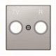 TAPA ACERO INOXIDABLE PARA TOMA TV/R NIESSEN SKY 8550 AI