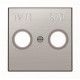 TAPA ACERO INOXIDABLE PARA TOMA TV/R-SAT NIESSEN SKY 8550.1 AI