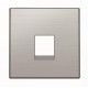 TAPA ACERO INOXIDABLE PARA TOMA RJ11  RJ45 NIESSEN SKY 8517 AI