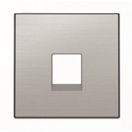 TAPA ACERO INOXIDABLE PARA TOMA RJ11  RJ45 NIESSEN SKY 8517 AI