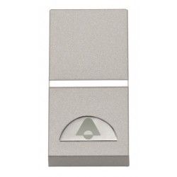 PULSADOR SIMBOLO DE TIMBRE PLATA NIESSEN ZENIT N2104PL