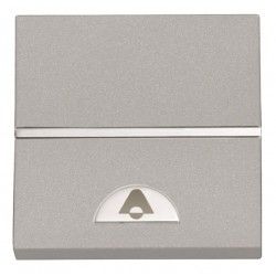 PULSADOR SIMBOLO DE TIMBRE PLATA NIESSEN ZENIT N2204PL