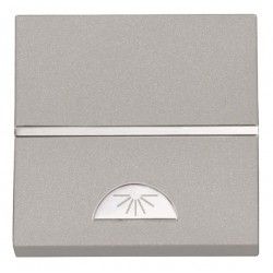 PULSADOR SIMBOLO DE LUZ PLATA NIESSEN ZENIT N2204.2PL