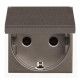 BASE ENCHUFE 2P+T SCHUKO ANTRACITA NIESSEN ZENIT N2288.1AN
