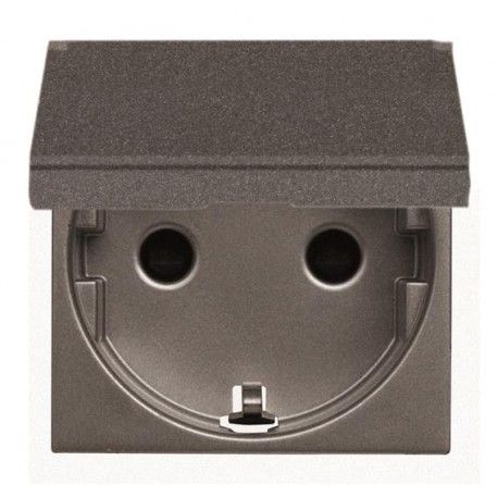 BASE ENCHUFE 2P+T SCHUKO ANTRACITA NIESSEN ZENIT N2288.1AN