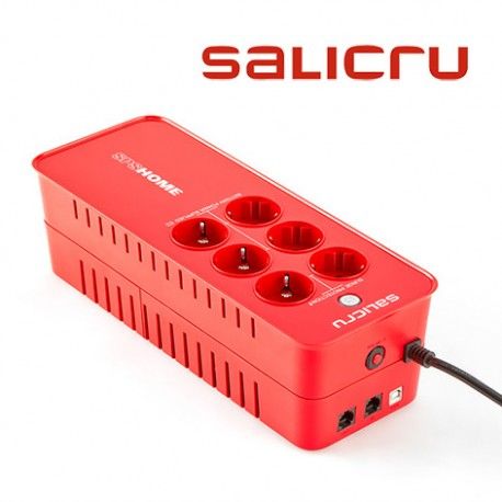 SAI OFF-LINE DE 6 TOMAS CON PROTECCION SOBRETENSIONES SALICRU SPS HOME 850 VA