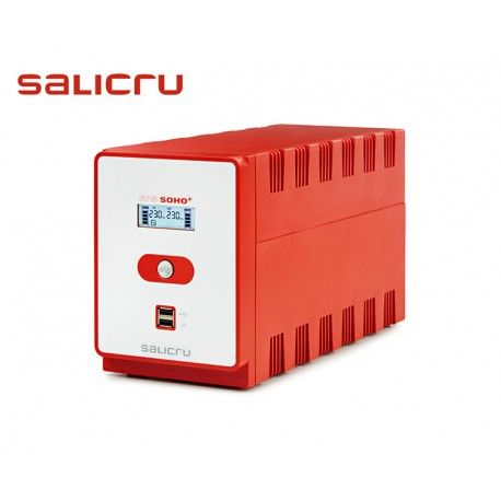 SAI LINE-INTERACTIVE 1600VA DOBLE CARGADOR USB PROTECCION SOBRETENSIONES SALICRU SPS 1600 SOHO+