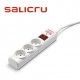 REGLETA PROTECTORA DE SOBRETENSIONES ELECTRICAS 3 BASES SCHUKO SALICRU SPS SAFE 3