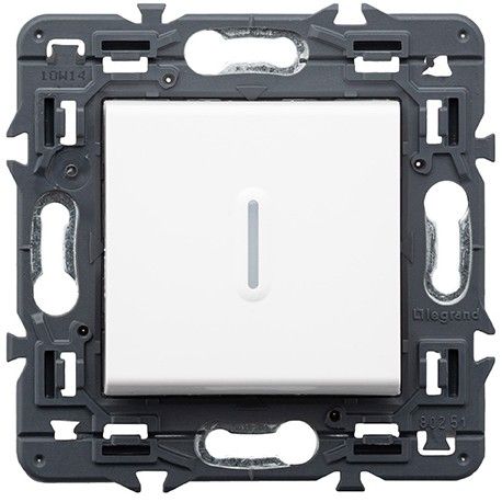 CONMUTADOR 1P 10A BLANCO ILUMINABLE LEGRAND VALENA NEXT 741241