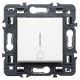 PULSADOR BLANCO ILUMINABLE CON SIMBOLO CAMPANA LEGRAND VALENA NEXT 741259