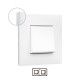 MARCO 2 ELEMENTOS BLANCO CON BASE OPAL LEGRAND VALENA NEXT 741002