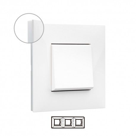 MARCO 3 ELEMENTOS BLANCO CON BASE OPAL LEGRAND VALENA NEXT 741003