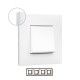 MARCO 4 ELEMENTOS BLANCO CON BASE OPAL LEGRAND VALENA NEXT 741004
