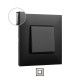 MARCO 1 ELEMENTO DARK CON BASE FUME LEGRAND VALENA NEXT 741051
