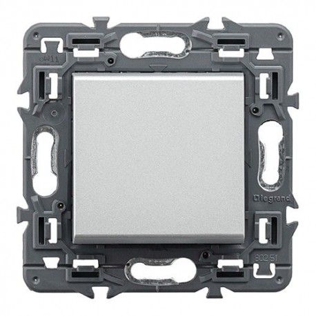 INTERRUPTOR 1P 10A ALUMINIO LEGRAND VALENA NEXT 741342