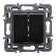DOBLE PULSADOR DARK LEGRAND VALENA NEXT 741457